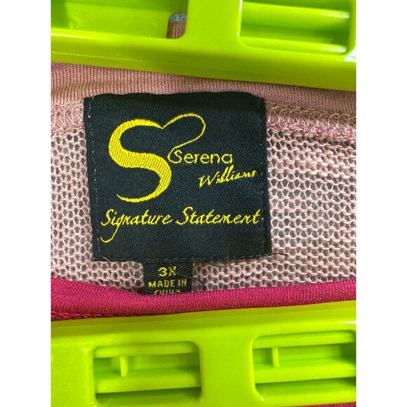 Serena Williams Womens 3X Top Layered Pink & Berry - Picture 3 of 6